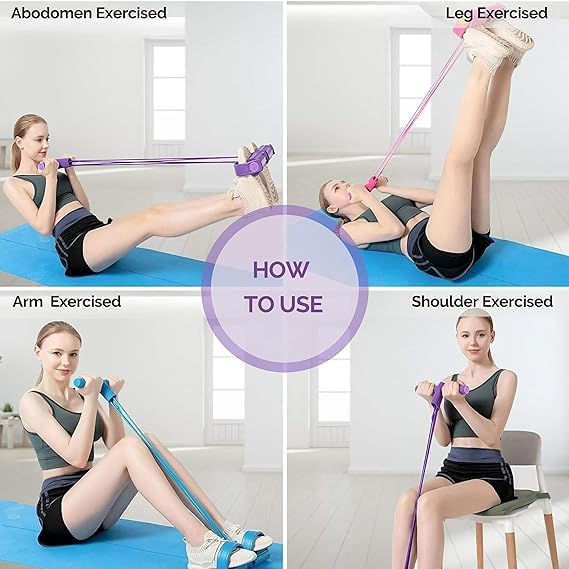 Extra Strong Multi-Function Yoga Pedal Puller Resistance Band for Yoga, Fitness & Home Gym